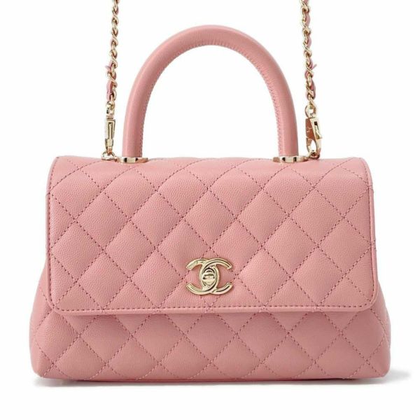 シャネル ハンドバッグ マトラッセ ココマーク ココハンドル キャビアスキン A92990 CHANEL 2way