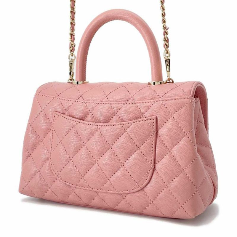 シャネル ハンドバッグ マトラッセ ココマーク ココハンドル キャビアスキン A92990 CHANEL 2way