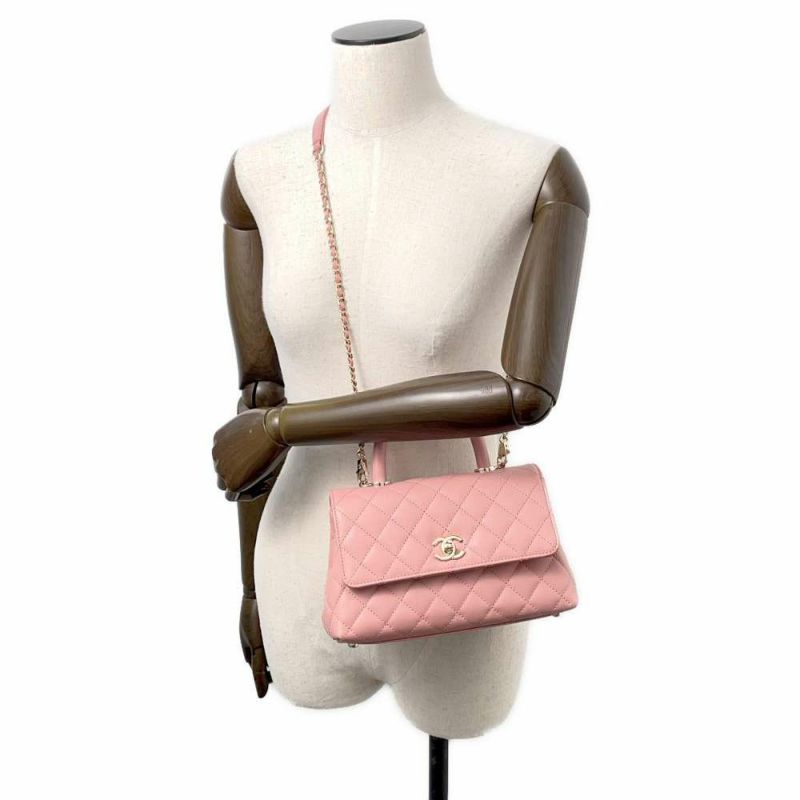 シャネル ハンドバッグ マトラッセ ココマーク ココハンドル キャビアスキン A92990 CHANEL 2way