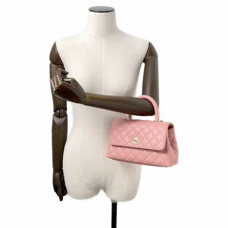 シャネル ハンドバッグ マトラッセ ココマーク ココハンドル キャビアスキン A92990 CHANEL 2way