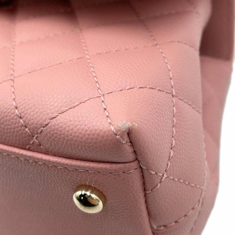 シャネル ハンドバッグ マトラッセ ココマーク ココハンドル キャビアスキン A92990 CHANEL 2way