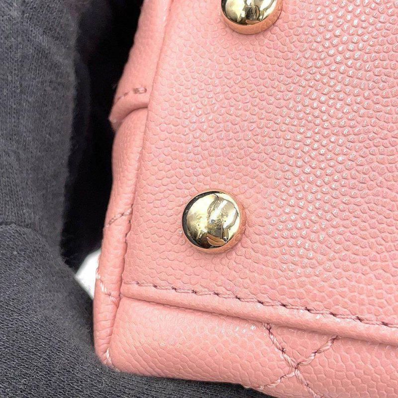 シャネル ハンドバッグ マトラッセ ココマーク ココハンドル キャビアスキン A92990 CHANEL 2way