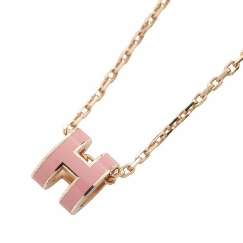 エルメス ネックレス ミニ・ポップアッシュ ピンク/ピンクゴールド金具 HERMES アクセサリー