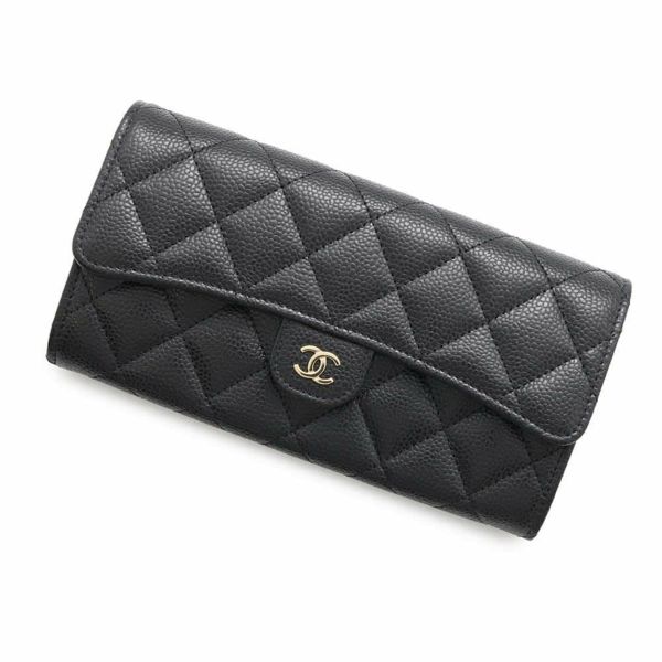 シャネル 長財布 クラシック ロング フラップ ウォレット