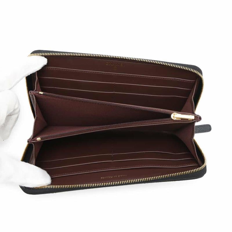 シャネル 長財布 クラシック ロング ジップ ウォレット ココマーク マトラッセ キャビアスキン AP0242 CHANEL 黒