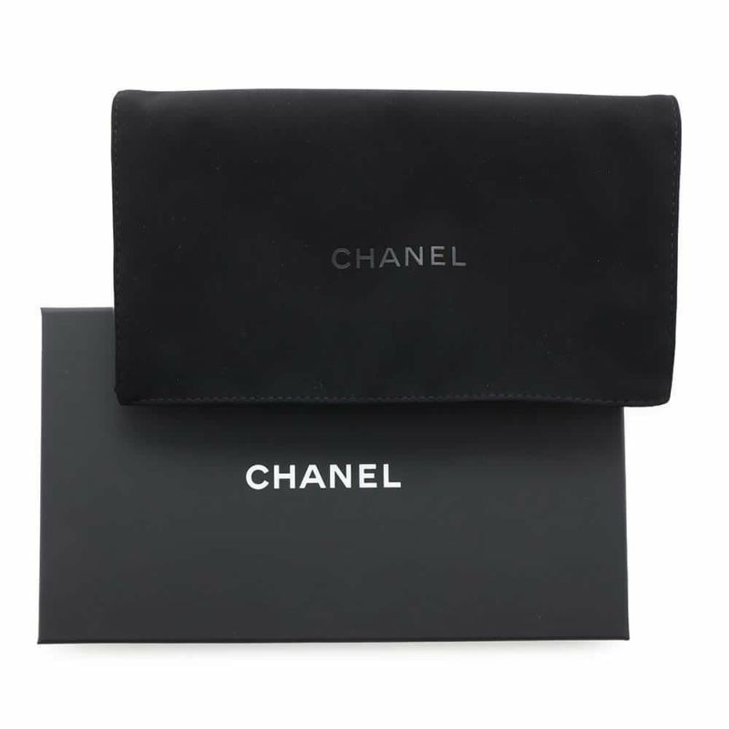 シャネル 長財布 クラシック ロング ジップ ウォレット ココマーク マトラッセ キャビアスキン AP0242 CHANEL 黒