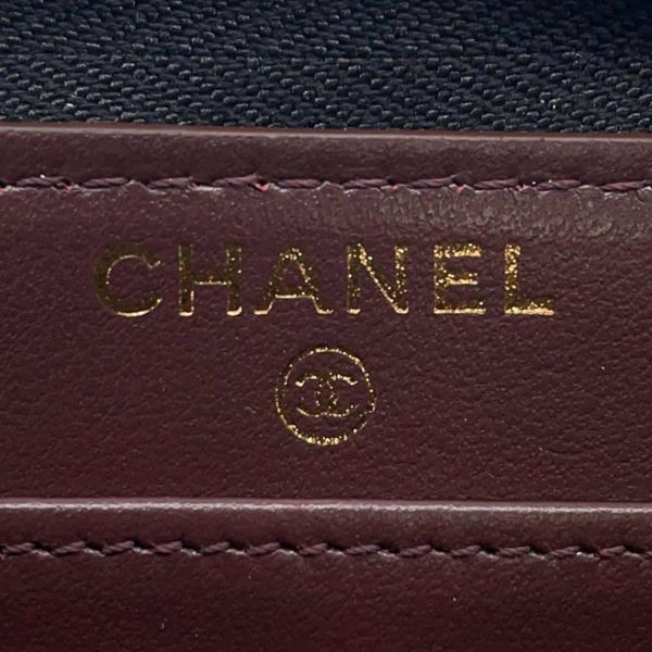 シャネル 長財布 クラシック ロング ジップ ウォレット ココマーク マトラッセ キャビアスキン AP0242 CHANEL 黒