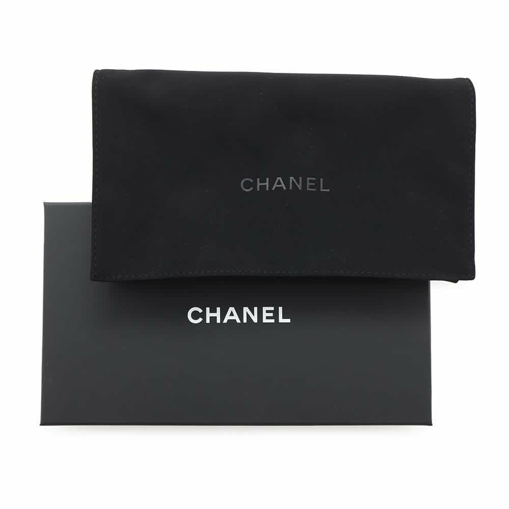 シャネル 長財布 クラシック ロング ジップ ウォレット ココマーク マトラッセ キャビアスキン AP0242 CHANEL 黒