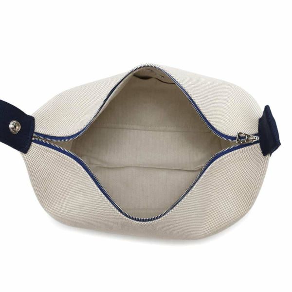 エルメス ポーチ ブリッド・ア・ブラックGM カブリオル グリスペール/シルバー金具 キャンバス HERMES