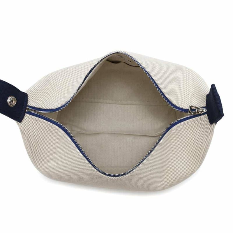 エルメス ポーチ ブリッド・ア・ブラックGM カブリオル グリスペール/シルバー金具 キャンバス HERMES