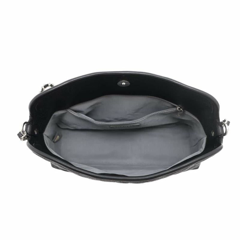 シャネル チェーンショルダーバッグ ココマーク マトラッセ ホーボーバッグ A66802 CHANEL 黒