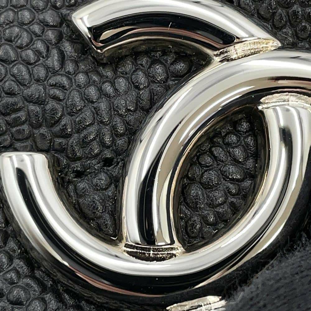 シャネル チェーンショルダーバッグ ココマーク マトラッセ ホーボーバッグ A66802 CHANEL 黒