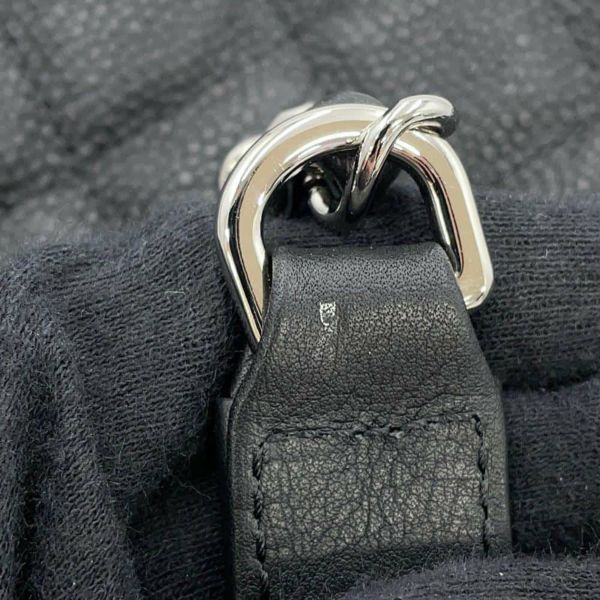 シャネル チェーンショルダーバッグ ココマーク マトラッセ ホーボーバッグ A66802 CHANEL 黒