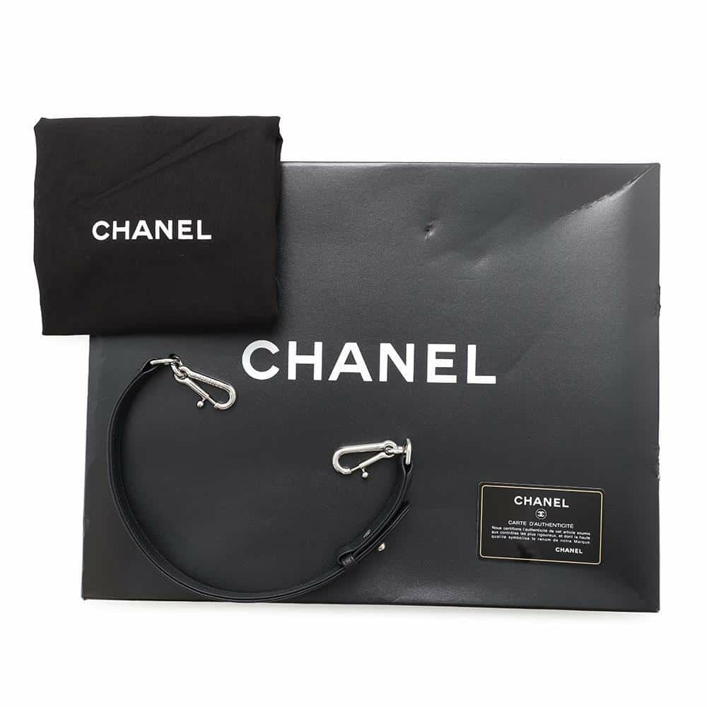 シャネル チェーンショルダーバッグ ココマーク マトラッセ ホーボーバッグ A66802 CHANEL 黒