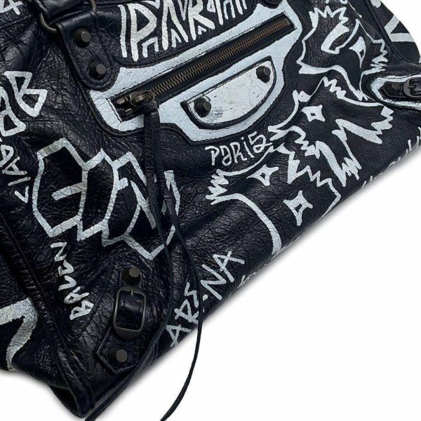 バレンシアガ ハンドバッグ クラシック・グラフィティ ザ・シティ  505550 BALENCIAGA 2wayショルダー 黒
