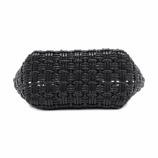 バレンシアガ ハンドバッグ ビストロ XS パテントレザー 671342 BALENCIAGA 2wayショルダーバッグ バスケットバッグ 黒