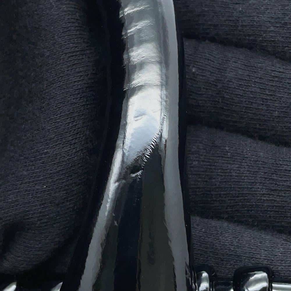 バレンシアガ ハンドバッグ ビストロ XS パテントレザー 671342 BALENCIAGA 2wayショルダーバッグ バスケットバッグ 黒