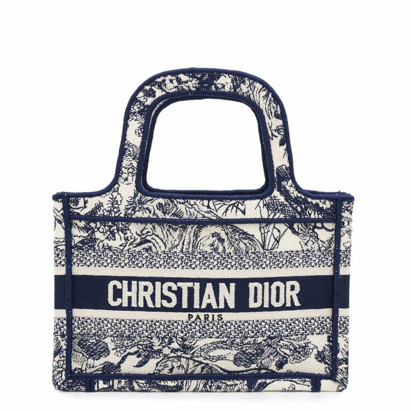 クリスチャン・ディオール トートバッグ ブックトート ミニ トワル ドゥ ジュイ キャンバス Christian Dior バッグ セール品