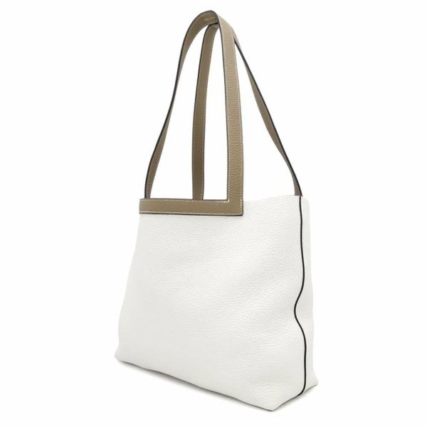 エルメス トートバッグ カバセリエ31 ニューホワイト/エトゥープ トリヨンクレマンス W刻印