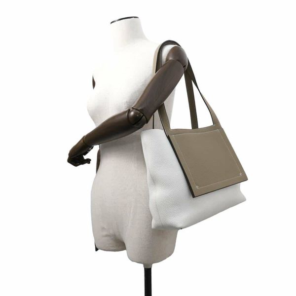 エルメス トートバッグ カバセリエ31 ニューホワイト/エトゥープ トリヨンクレマンス W刻印