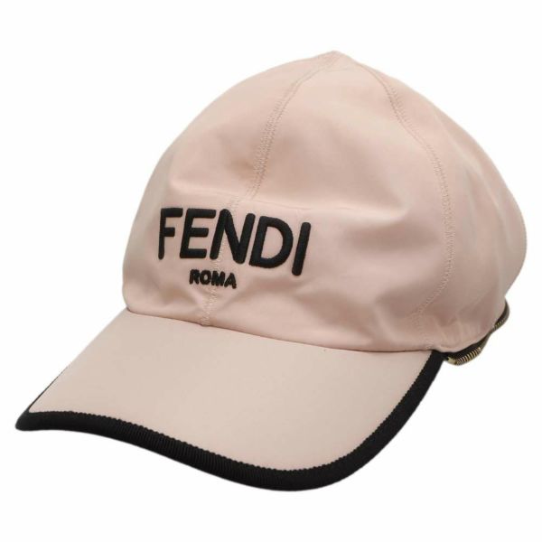 フェンディ キャップ イヤーマフ ロゴ ナイロン サイズM FENDI フライトキャップ