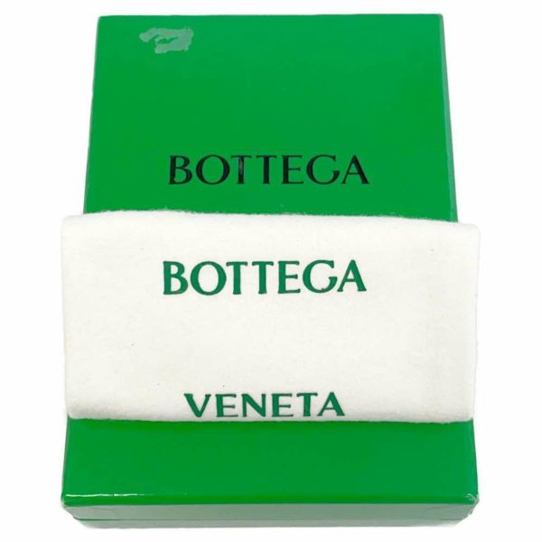 ボッテガヴェネタ 二つ折り財布 イントレチャート レザー BOTTEGA VENETA 財布 白 バイカラー