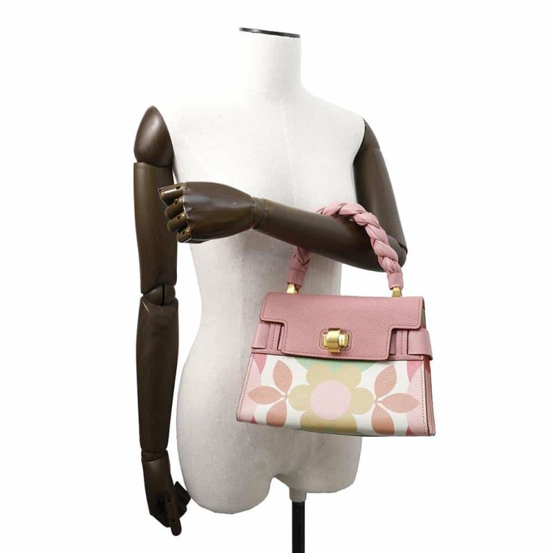 ミュウミュウ ハンドバッグ フラワー レザー 5BA046 Miu Miu 2wayショルダー