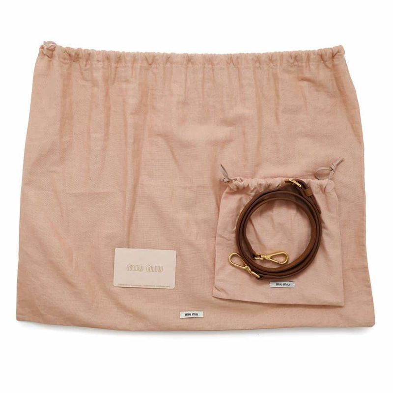 ミュウミュウ ハンドバッグ フラワー レザー 5BA046 Miu Miu 2wayショルダー