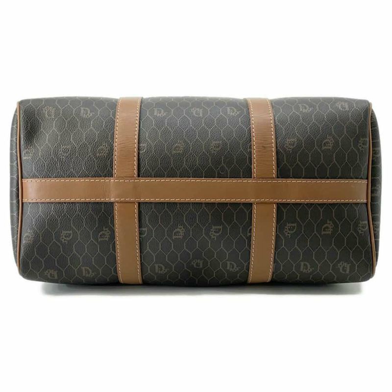 クリスチャン・ディオール ボストンバッグ ハニカム柄 PVC/レザー Christian Dior