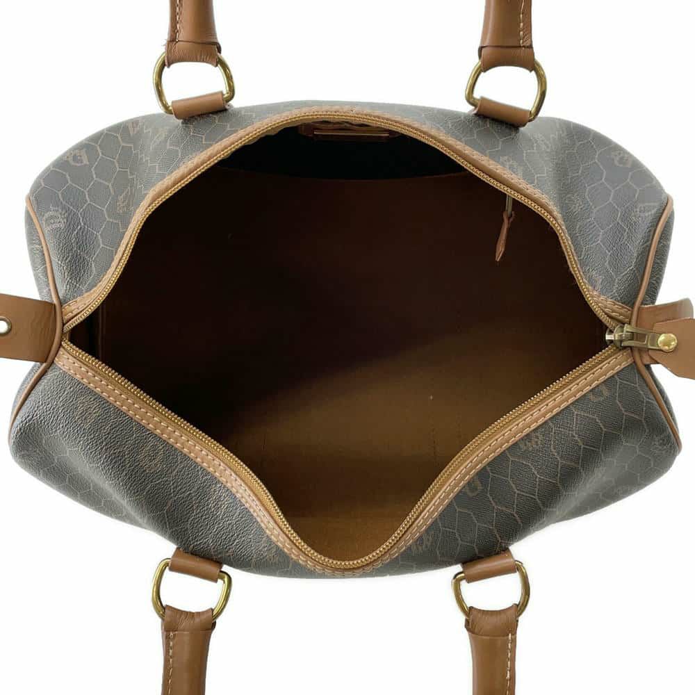 クリスチャン・ディオール ボストンバッグ ハニカム柄 PVC/レザー Christian Dior