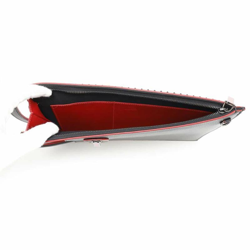 クリスチャン・ルブタン ハンドバッグ トリックトラック スモール スパイクスタッズ 1165005 Christian Louboutin クラッチ 3wayバッグ 黒