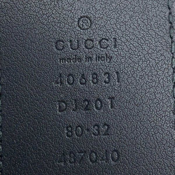 グッチ ベルト ダブルG ワイドベルト サイズ80 406831 GUCCI 黒