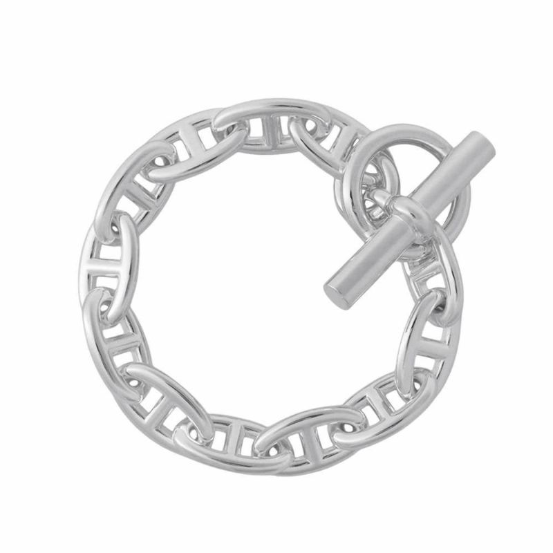 エルメス ブレスレット シェーヌダンクルGM 12コマ SV925シルバー HERMES ジュエリー