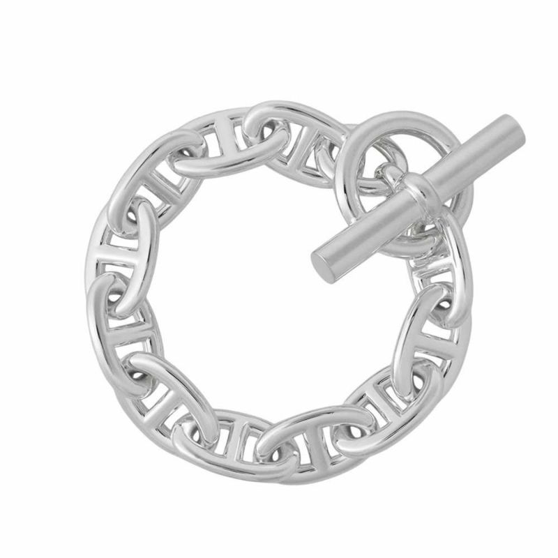 エルメス ブレスレット シェーヌダンクルTGM 11コマ SV925シルバー HERMES ジュエリー