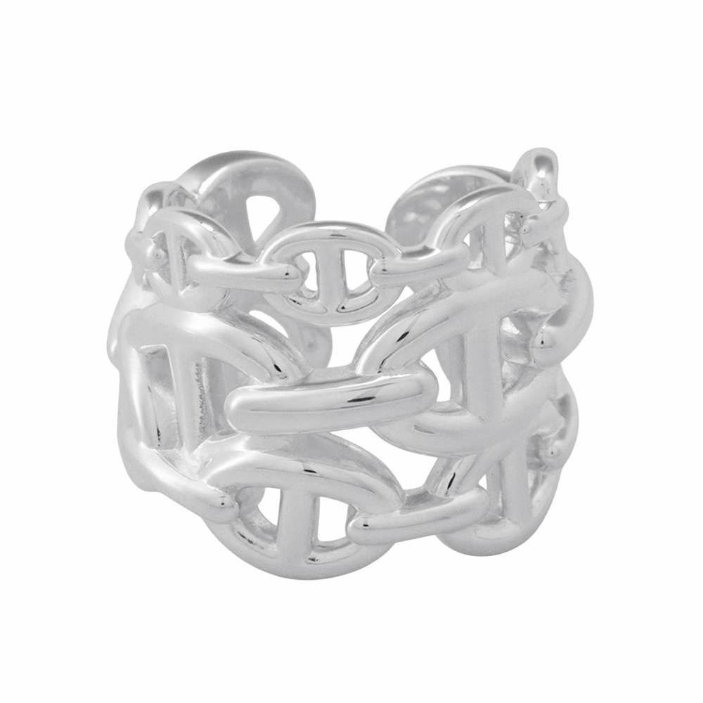 エルメス リング シェーヌダンクル アンシェネGM Enchainee SV925シルバー リングサイズ52 HERMES