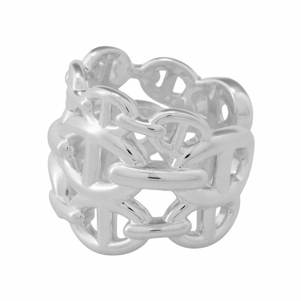 エルメス リング シェーヌダンクル アンシェネGM Enchainee SV925シルバー リングサイズ52 HERMES