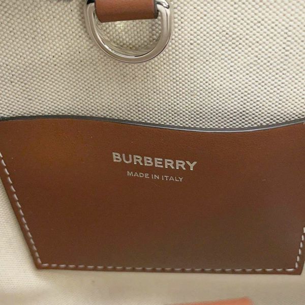 バーバリー ハンドバッグ ミニフレヤトート キャンバス 8055749 BURBERRY 2wayショルダー 黒