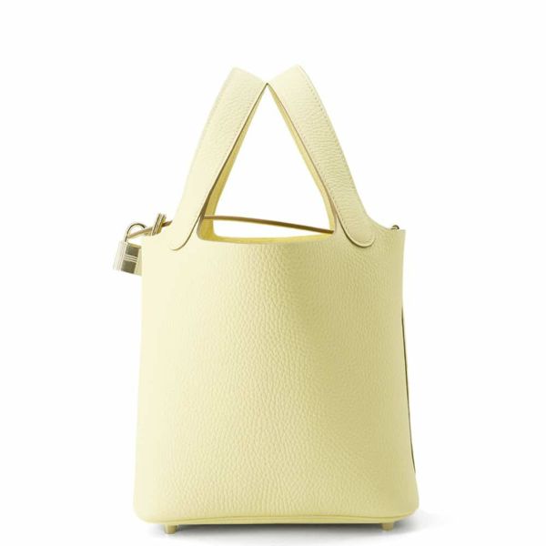 エルメス ハンドバッグ ピコタンロックPM ジョーヌミルトン/シルバー金具 トリヨンクレマンス K刻印