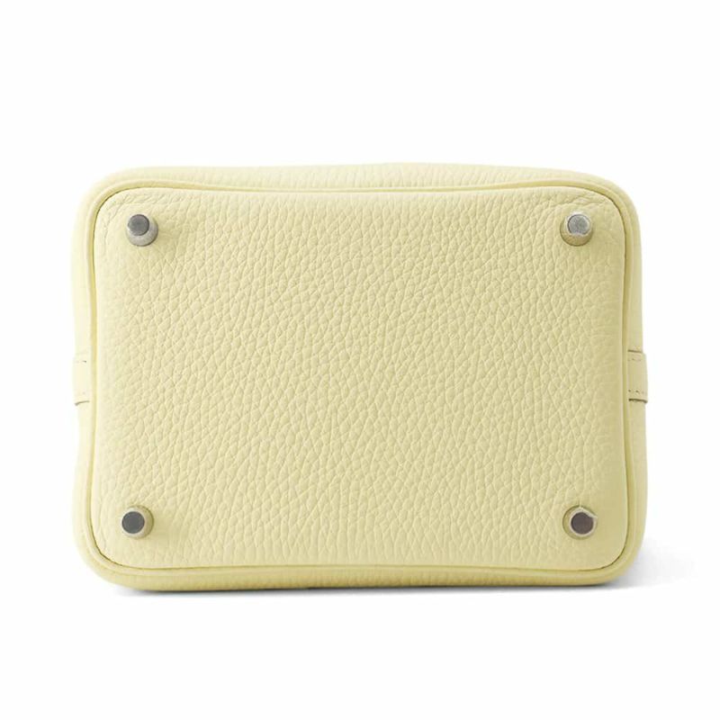 エルメス ハンドバッグ ピコタンロックPM ジョーヌミルトン/シルバー金具 トリヨンクレマンス K刻印