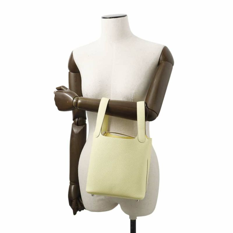 エルメス ハンドバッグ ピコタンロックPM ジョーヌミルトン/シルバー金具 トリヨンクレマンス K刻印