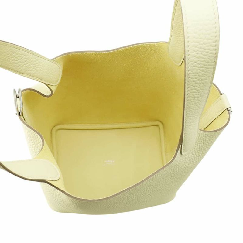 エルメス ハンドバッグ ピコタンロックPM ジョーヌミルトン/シルバー金具 トリヨンクレマンス K刻印