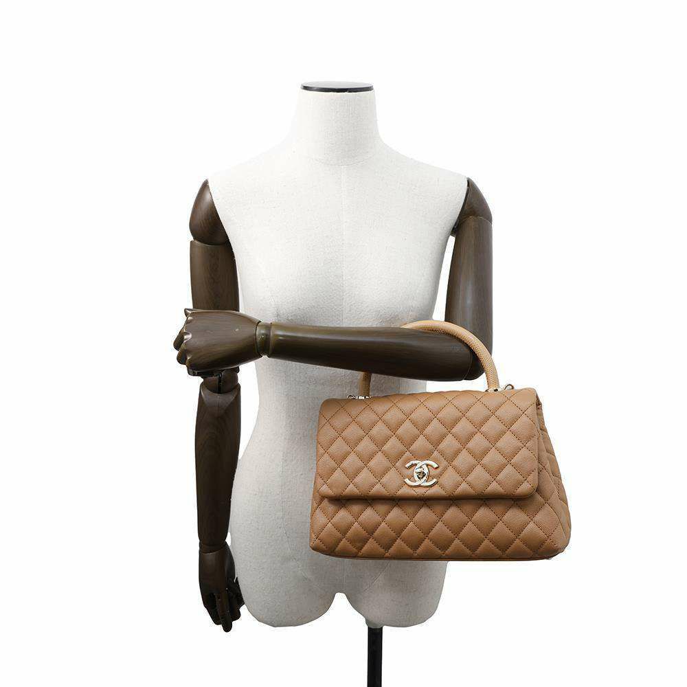 シャネル ハンドバッグ マトラッセ ココマーク ココハンドル キャビアスキン リザード A92991 2wayショルダーバッグ