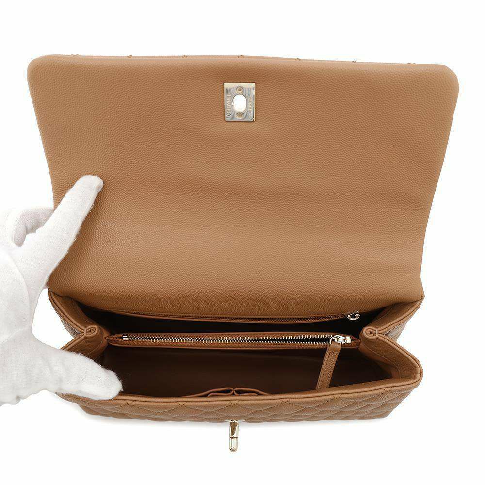 シャネル ハンドバッグ マトラッセ ココマーク ココハンドル キャビアスキン リザード A92991 2wayショルダーバッグ