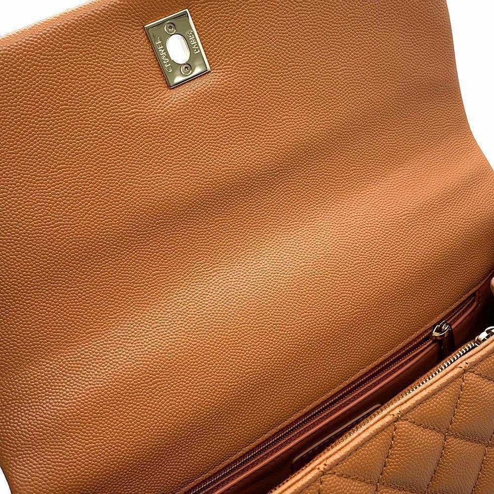 シャネル ハンドバッグ マトラッセ ココマーク ココハンドル キャビアスキン リザード A92991 2wayショルダーバッグ