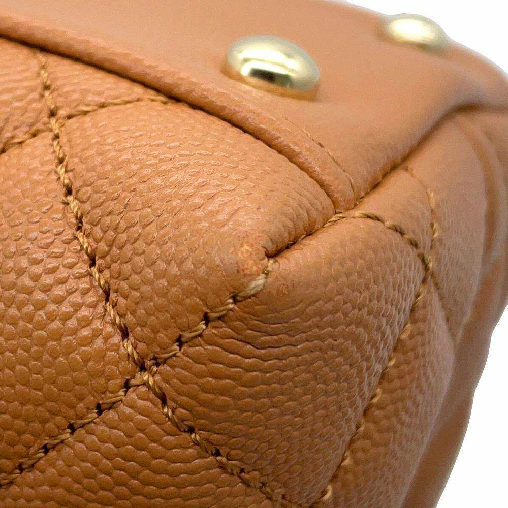 シャネル ハンドバッグ マトラッセ ココマーク ココハンドル キャビアスキン リザード A92991 2wayショルダーバッグ