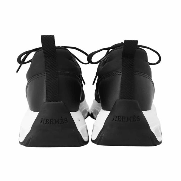 エルメス スニーカー インパルス ナイロン/レザー レディースサイズ35.5 HERMES 靴 黒 白