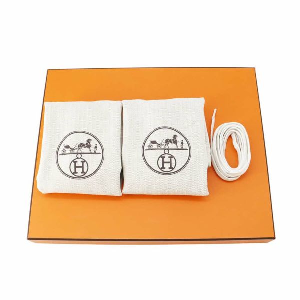 エルメス スニーカー インパルス ナイロン/レザー レディースサイズ35.5 HERMES 靴 黒 白