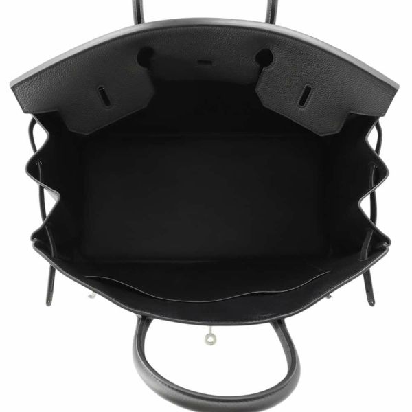 エルメス バーキン40 ブラック/シルバー金具 トゴ K刻印 HERMES Birkin ハンドバッグ