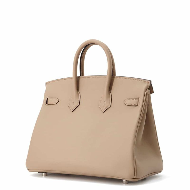 エルメス バーキン25 ヴェルソ ベージュマルファ/グリペール/シルバー金具 スイフト W刻印 HERMES Birkin ハンドバッグ