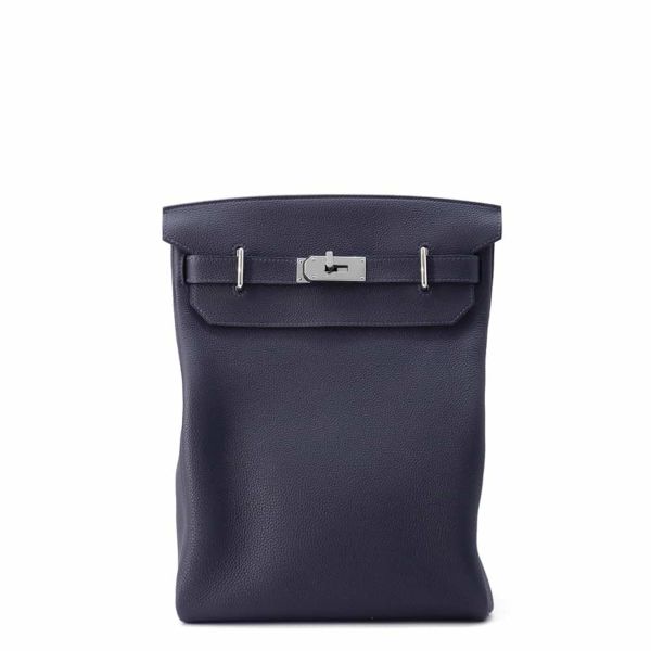 エルメス ボディバッグ ケリー アッカドGM ブルーニュイ/シルバー金具 トゴ B刻印 メンズ